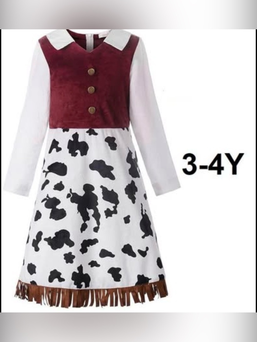GIRLS RELIBEAUTY WESTERN COWGIRL COSTUME DRESS